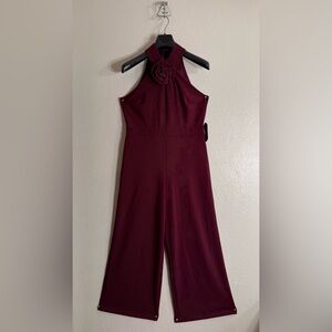 Chic Maroon Halter Jumpsuit
